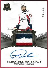Tom Wilson Hockey Cards 2020 Upper Deck The Cup Signature Materials Prices