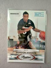 Brandon Jennings [Draft Picks Light Blue Autograph] #210 Basketball Cards 2009 Panini Prestige Prices
