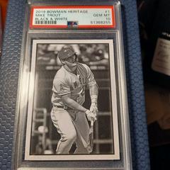 Mike Trout [Black & White] #1 Baseball Cards 2019 Bowman Heritage Prices