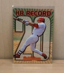 Mark McGwire [#20] Baseball Cards 1999 Topps Home Run Record Prices