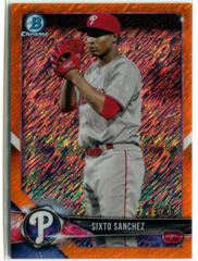 Gary Sanchez [Orange Refractor] Baseball Cards 2018 Bowman Chrome Prices