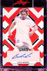 Luka Modric [Prismatic Red] Soccer Cards 2022 Leaf Metal Autographs Prices