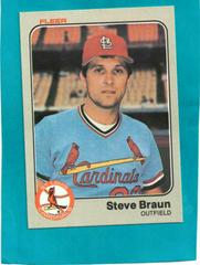 Steve Braun #3 Baseball Cards 1983 Fleer Prices