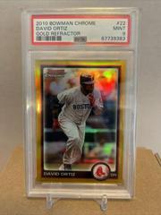 David Ortiz [Gold Refractor] Baseball Cards 2010 Bowman Chrome Prices