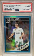 Luka Modric [Optic Aqua] Soccer Cards 2018 Panini Donruss Prices