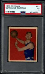 Cornelius Simmons Basketball Cards 1948 Bowman Prices