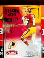 Kirk Cousins [Championship Ticket] #10 Football Cards 2016 Panini Contenders Prices
