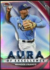 Wander Franco [Red] Baseball Cards 2022 Topps Finest Aura of Excellence Prices