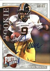 Jeremy Maclin [Autograph Silver] #106 Football Cards 2009 Upper Deck Heroes Prices
