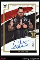 Wolfgang [Holo Gold] Wrestling Cards 2022 Panini Impeccable WWE Superstar Autographs Prices