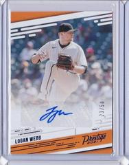 Logan Webb [Blue] #PR-LW Baseball Cards 2021 Panini Chronicles Prestige Autographs Prices