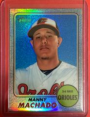 Manny Machado [Chrome Blue Refractor] #420 Baseball Cards 2017 Topps Heritage Prices