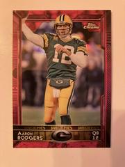 Aaron Rodgers [Pink Refractor] #2 Football Cards 2015 Topps Chrome Prices