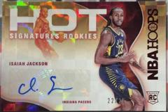 Isaiah Jackson [Red] #HSR-IJ Basketball Cards 2021 Panini Hoops Hot Signatures Rookies Prices