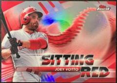 Joey Votto [Red Refractor] Baseball Cards 2018 Topps Finest Sitting Red Prices