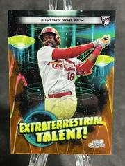 Jordan Walker [Orange Galactic] Baseball Cards 2023 Topps Cosmic Chrome Extraterrestrial Talent Prices