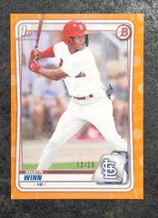 Masyn Winn [Orange] Baseball Cards 2020 Bowman Draft Prices