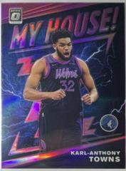 Karl Anthony Towns [Pink] #2 Basketball Cards 2019 Panini Donruss Optic My House Prices