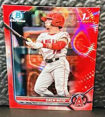 Zach Neto [Red] #BD-18 Baseball Cards 2022 Bowman Draft Prices