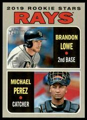 Brandon Lowe, Michael Perez #9 Baseball Cards 2019 Topps Heritage Prices