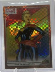 Captain Marvel [Orange Checkers] Marvel 2023 Upper Deck Platinum Prices