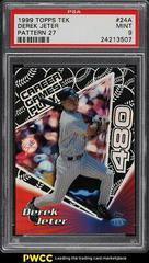 Derek Jeter [Pattern 27] #24A Baseball Cards 1999 Topps Tek Prices