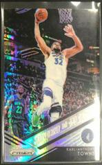 Karl Anthony Towns [Hyper] #4 Basketball Cards 2018 Panini Prizm Go Hard or Go Home Prices