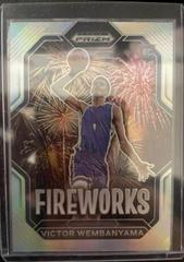Victor Wembanyama [Silver] #1 Basketball Cards 2023 Panini Prizm Draft Picks Fireworks Prices