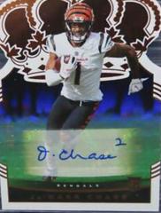 Ja'Marr Chase [Autograph Bronze] #CR-24 Football Cards 2021 Panini Chronicles Crown Royale Prices