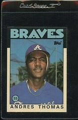 Andres Thomas #111T Baseball Cards 1986 Topps Traded Tiffany Prices
