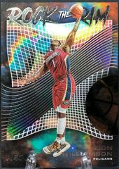 Zion Williamson Basketball Cards 2022 Panini Recon Rock the Rim Prices