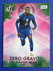 Timothy Weah [Green] #25 Soccer Cards 2022 Panini Donruss Zero Gravity Prices