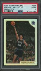 Predrag Stojakovic [Refractor] #201 Basketball Cards 1998 Topps Chrome Prices