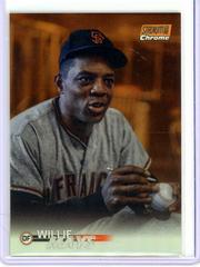 Willie Mays [Chrome Orange] #10 Baseball Cards 2023 Stadium Club Prices