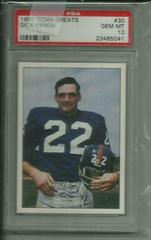 Dick Lynch Football Cards 1981 TCMA Greats Prices