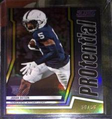 Jahan Dotson [Showcase] #P-JD Football Cards 2022 Panini Score Protential Prices