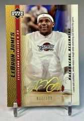 LeBron James [Gold Facsimile Autograph] Basketball Cards 2003 Upper Deck Phenomenal Beginning Prices