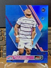 Willy Agada [Blue Refractor] #71 Soccer Cards 2023 Finest MLS Prices