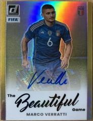 Marco Verratti [Gold] Soccer Cards 2022 Panini Donruss Beautiful Game Autographs Prices