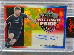 Kevin De Bruyne [Red White Blue Crystal] #NP-KDB Soccer Cards 2022 Leaf Metal National Pride Autographs Prices