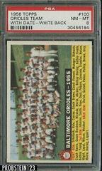 Orioles Team [With Date White Back] #100 Baseball Cards 1956 Topps Prices