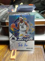 Justin Lewis [Blue] #MS-JLE Basketball Cards 2022 Panini Chronicles Draft Picks Mosaic Scripts Autographs Prices