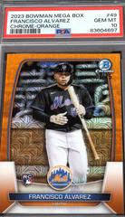 Francisco Alvarez [Mega Box Mojo Orange] #49 Baseball Cards 2023 Bowman Prices