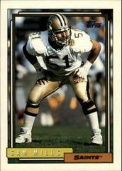 Sam Mills Football Cards 1992 Topps Prices
