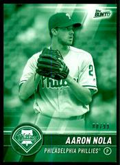 Aaron Nola [Green] #74 Baseball Cards 2017 Topps Bunt Prices