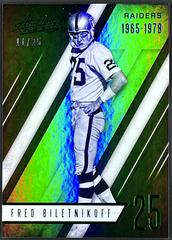 Fred Biletnikoff [Spectrum Green] Football Cards 2016 Panini Absolute Prices