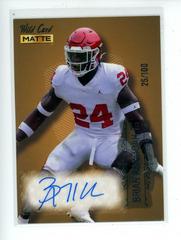 Brian Asamoah [Silver Blue Foil] #MB-A Football Cards 2022 Wild Card Matte Autographs Prices