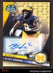 Blake Corum [Autograph Superfractor] #182 Football Cards 2023 Bowman Chrome University Prices