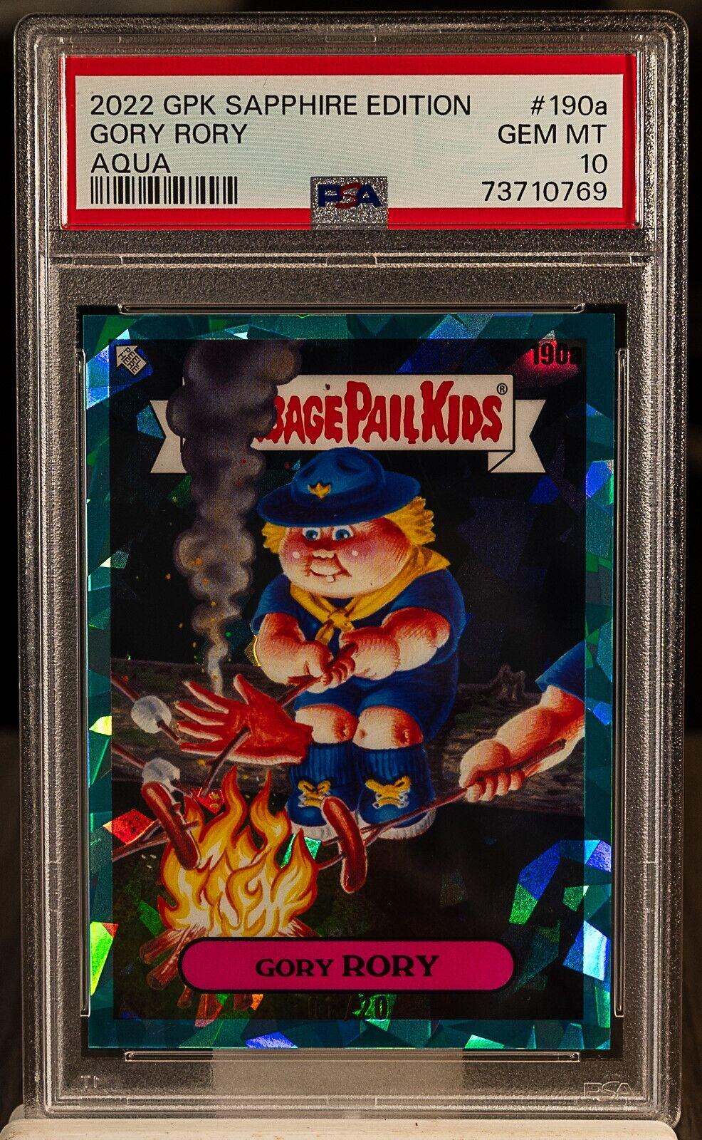 Gory RORY [Aqua] #190a Prices | Garbage Pail Kids 2022 Sapphire | GPK Cards