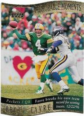 Brett Favre #4 Football Cards 1997 Upper Deck Memorable Moments Prices